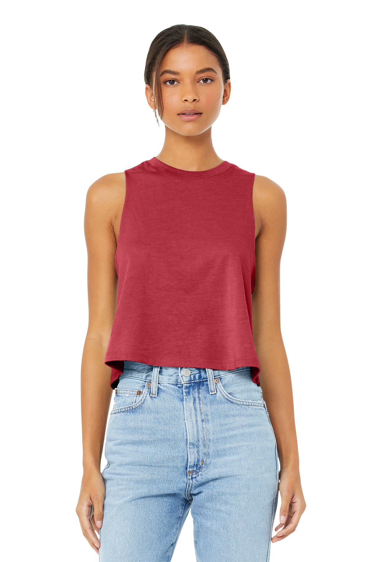 Bella + Canvas BELLA+CANVAS  Women's Racerback Cropped Tank. BC6682