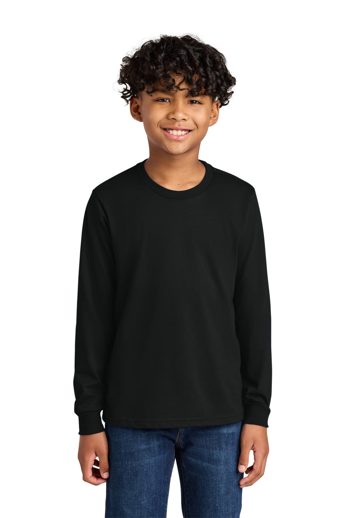 Next Level Next Level Apparel Youth Cotton Long Sleeve Tee NL3311 in Black