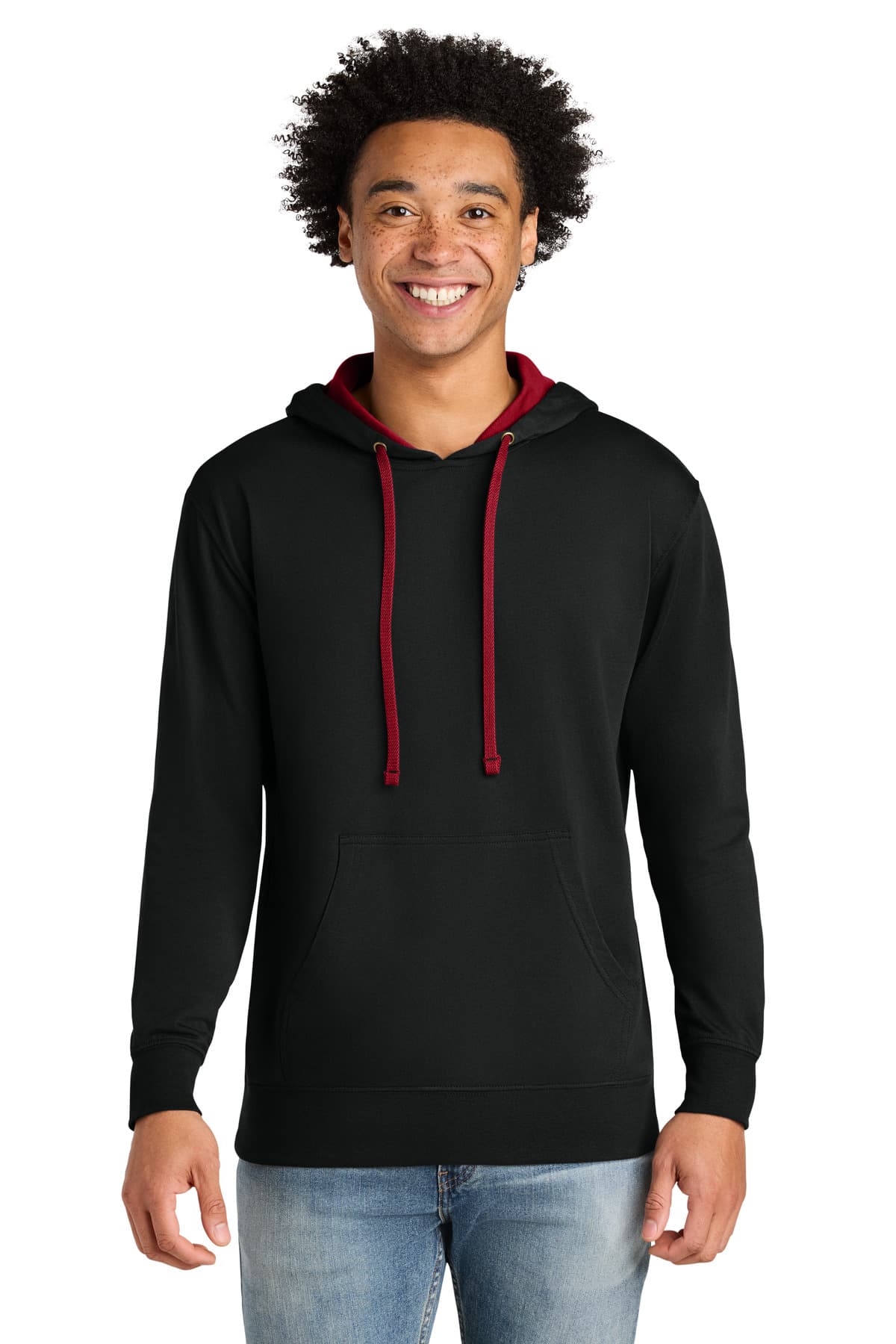 Next Level Next Level Apparel Laguna Hoodie NL9301 in Black/ Red
