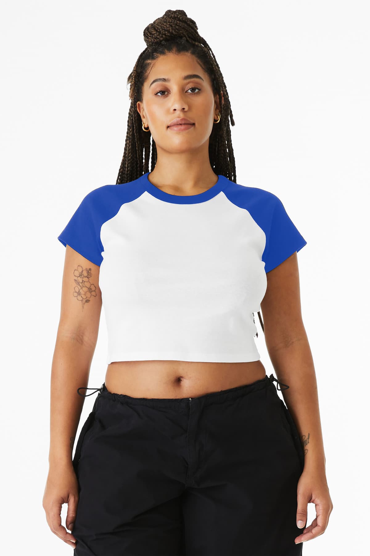 Bella + Canvas BELLA+CANVAS Women's Micro Rib Raglan Baby Tee BC1201