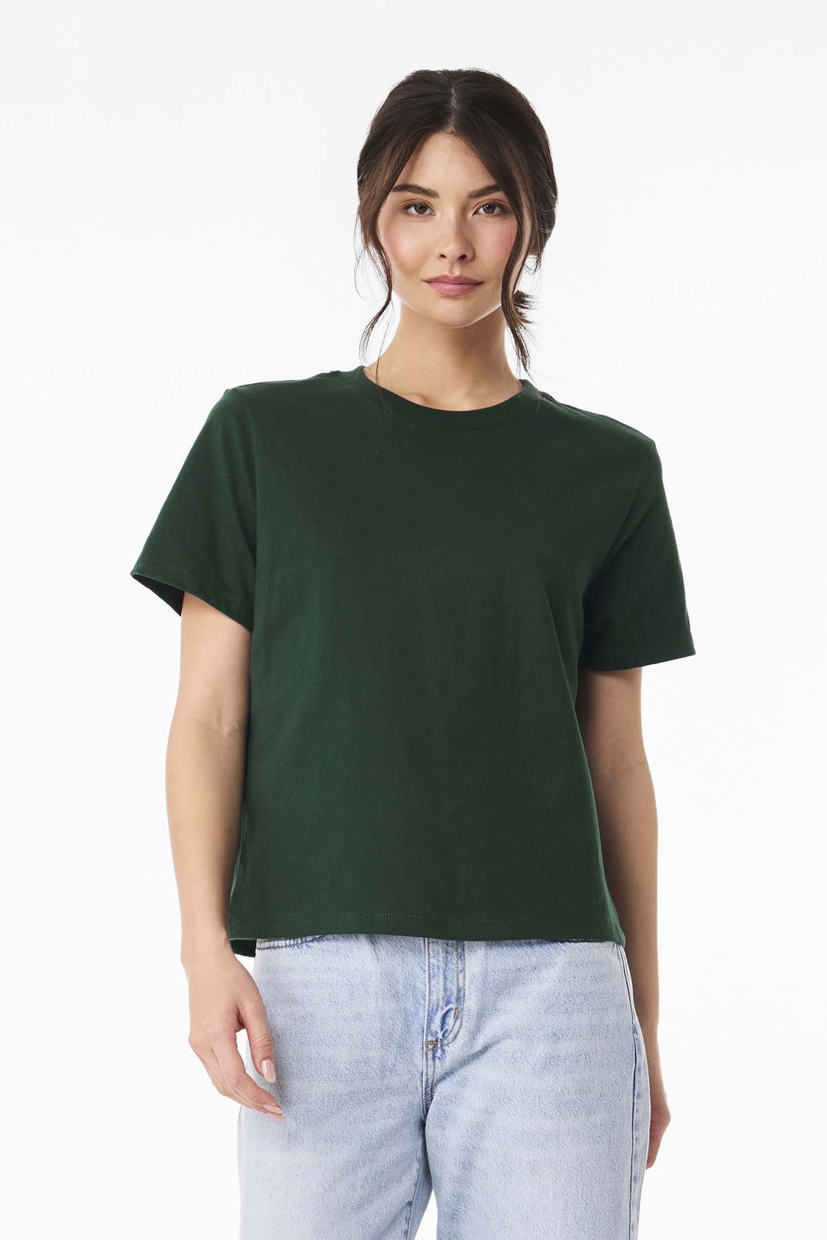 Bella + Canvas BELLA+CANVAS Women's 6-Ounce Heavyweight Tee BC6110 in Forest