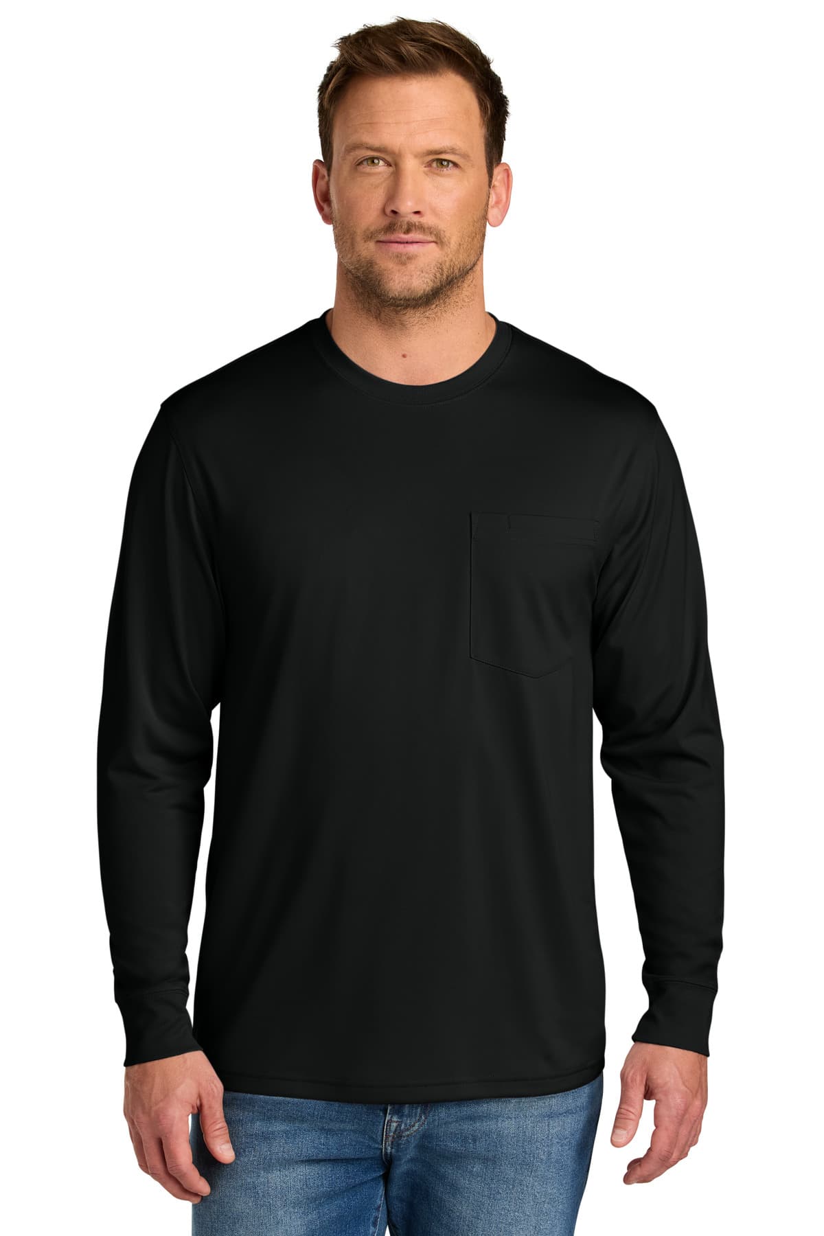 CornerStone CornerStone Workwear Pro Long Sleeve Pocket Tee CS440LSP in Black