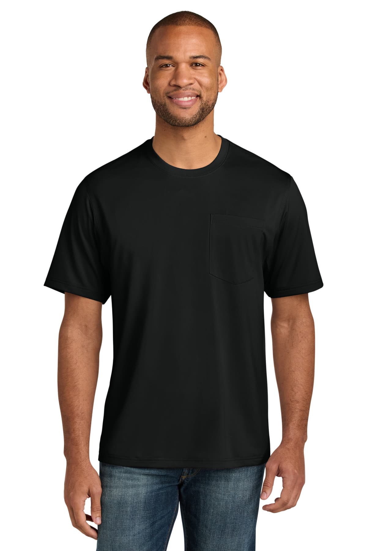CornerStone CornerStone Tall Workwear Pro Short Sleeve Pocket Tee TLCS440P in Black