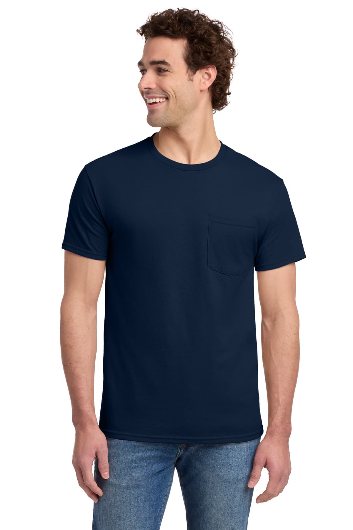 Jerzees Jerzees -  Dri-Power 50/50 Cotton/Poly Pocket T-Shirt.  29MP