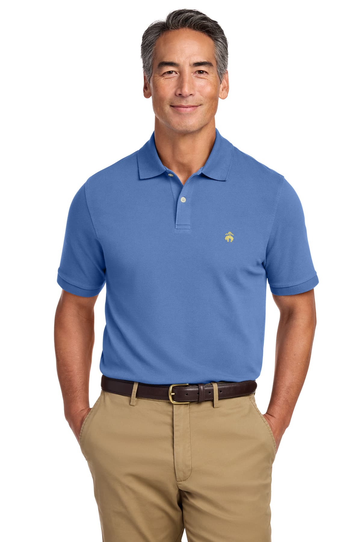 Brooks Brothers Brooks Brothers Pima Cotton Pique Polo BB18200 in Charter Blue