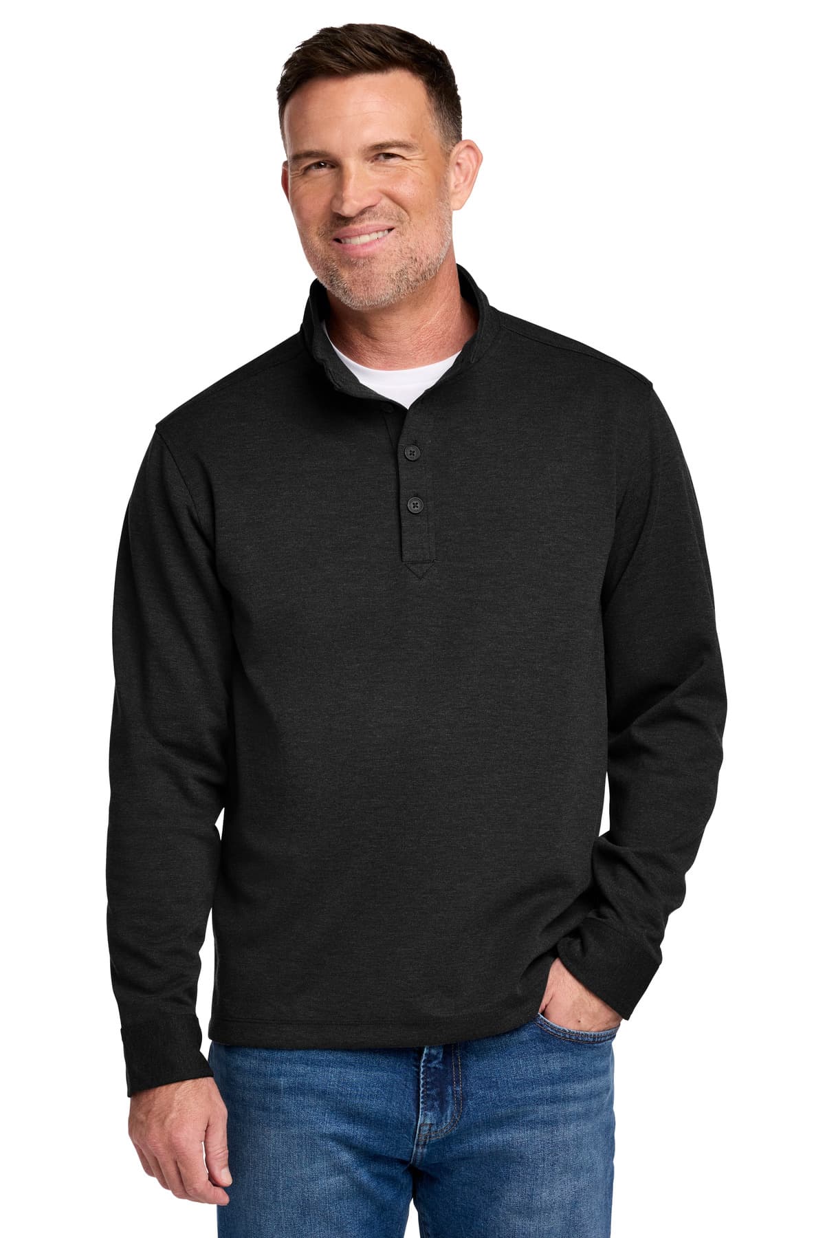 Brooks Brothers Brooks Brothers Mid-Layer Stretch 1/2-Button BB18202