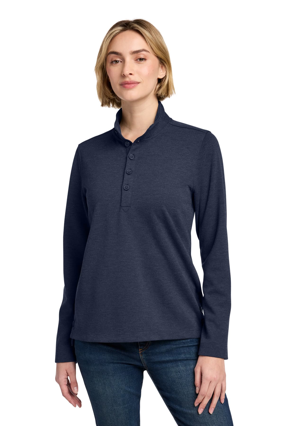 Brooks Brothers Brooks Brothers Women's Mid-Layer Stretch 1/2-Button BB18203
