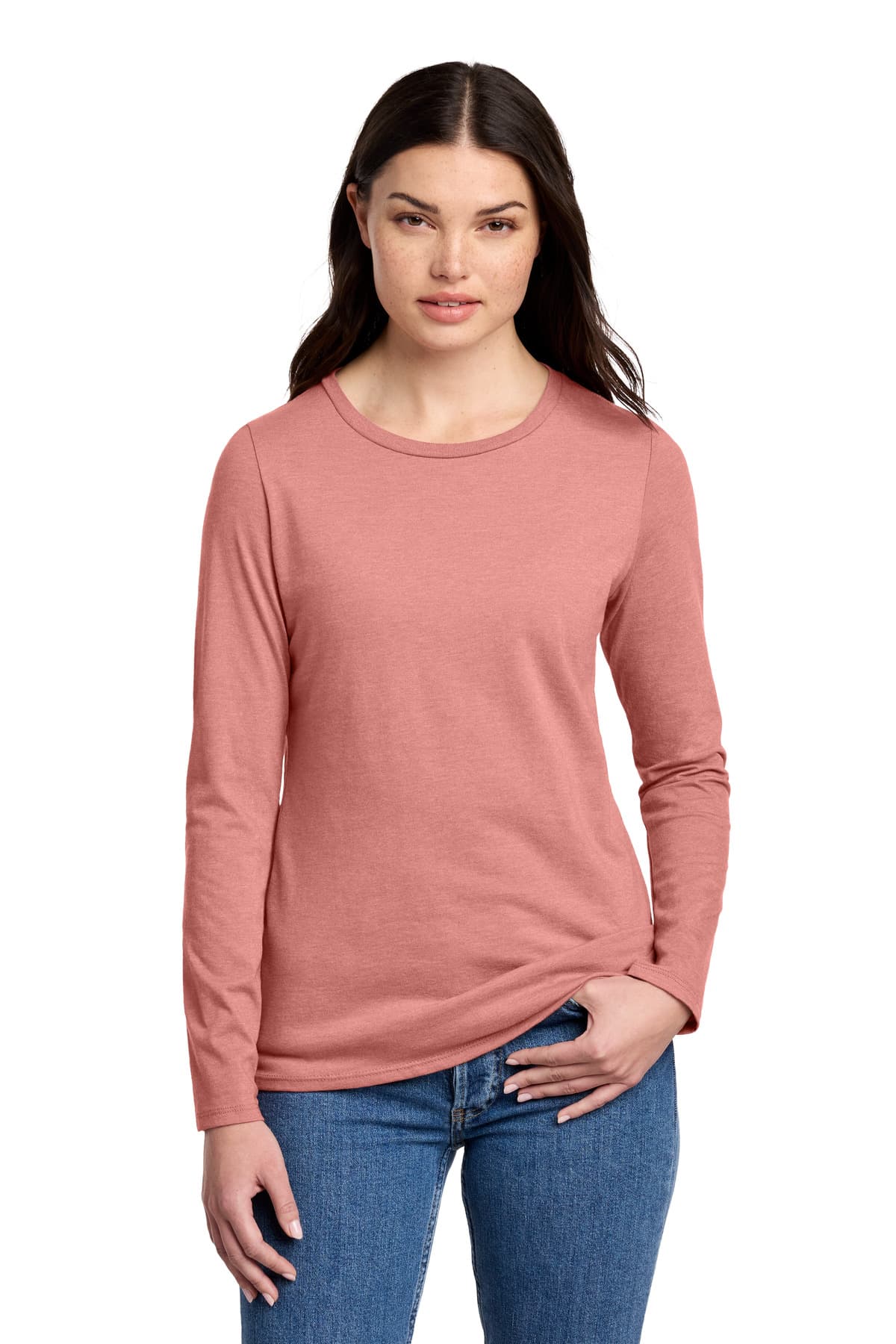 District District Women's Perfect Blend CVC Long Sleeve Tee DT110