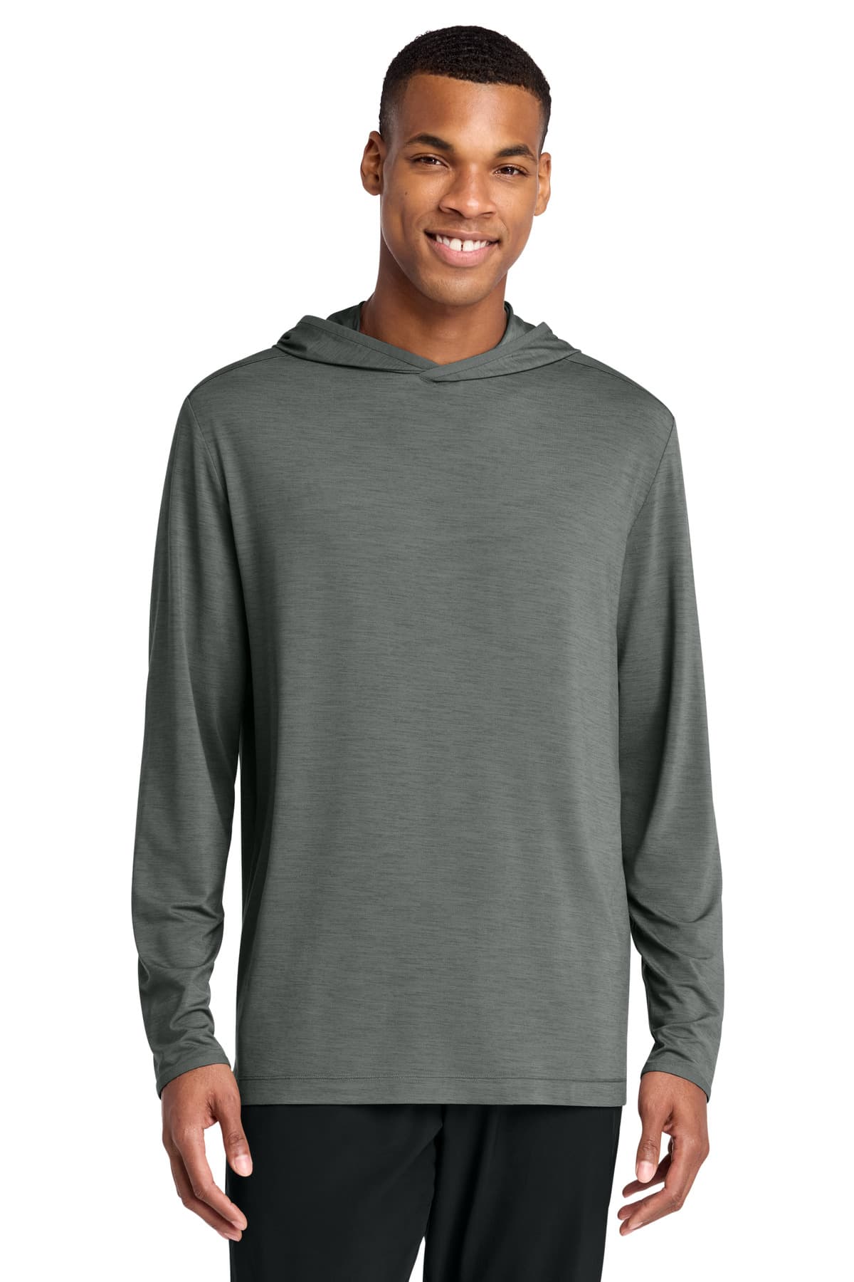 Sport-Tek Sport-Tek Versa Long Sleeve Pullover Hoodie ST492 in Shadow Grey