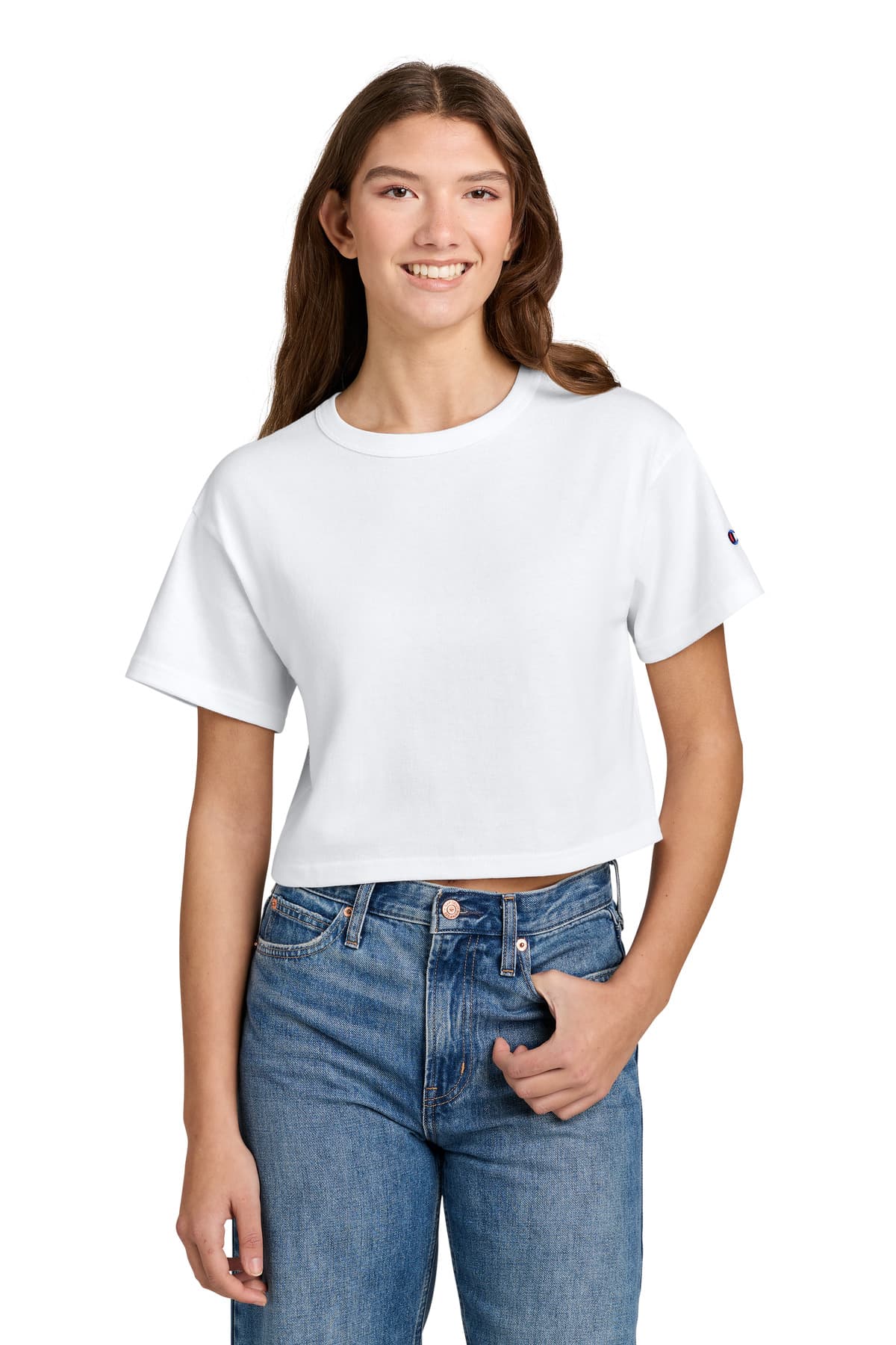 Champion Champion Women's Cropped Heritage Tee T453W