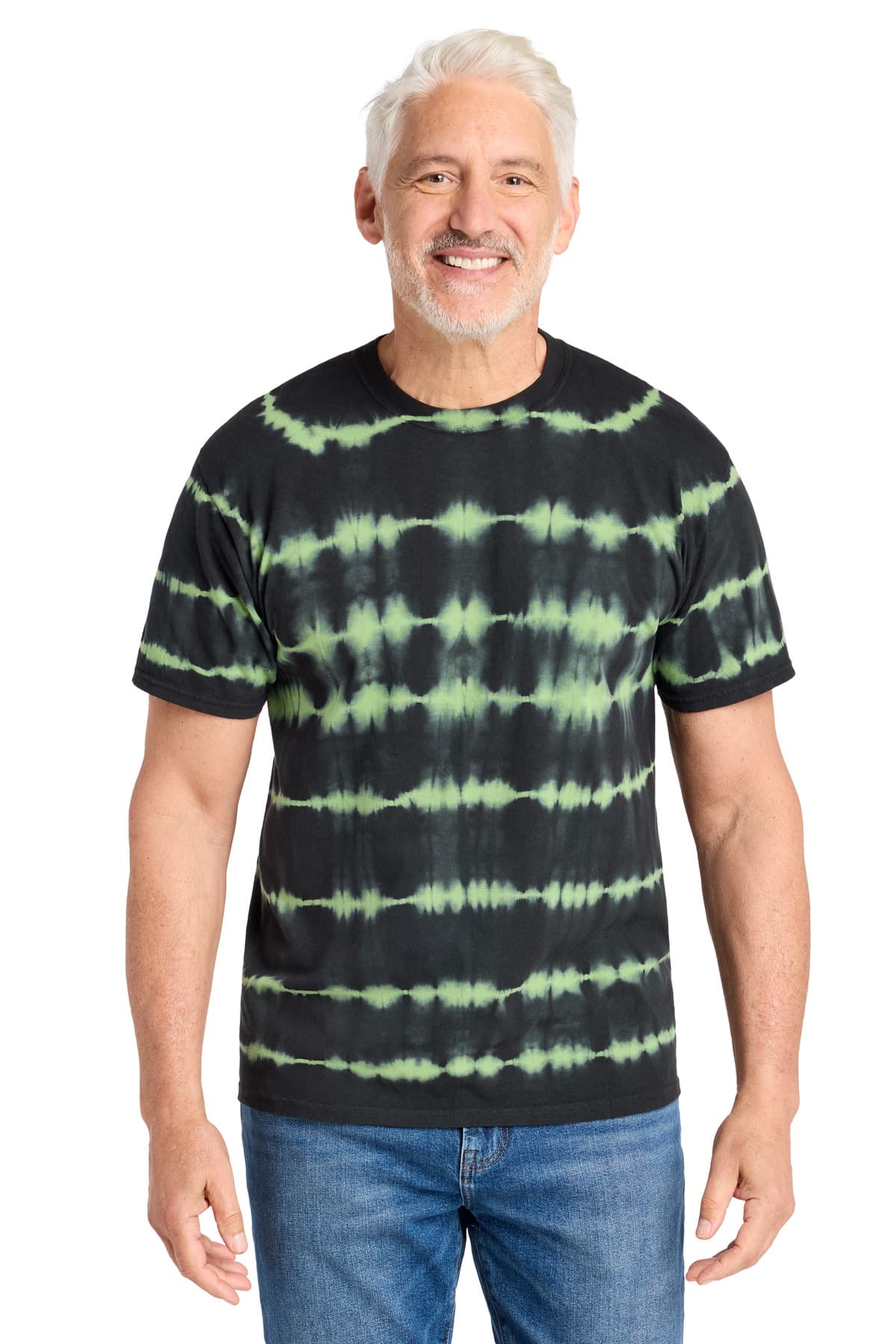 Port & Company Port & Co Allover Stripe Tie-Dye Tee PC142