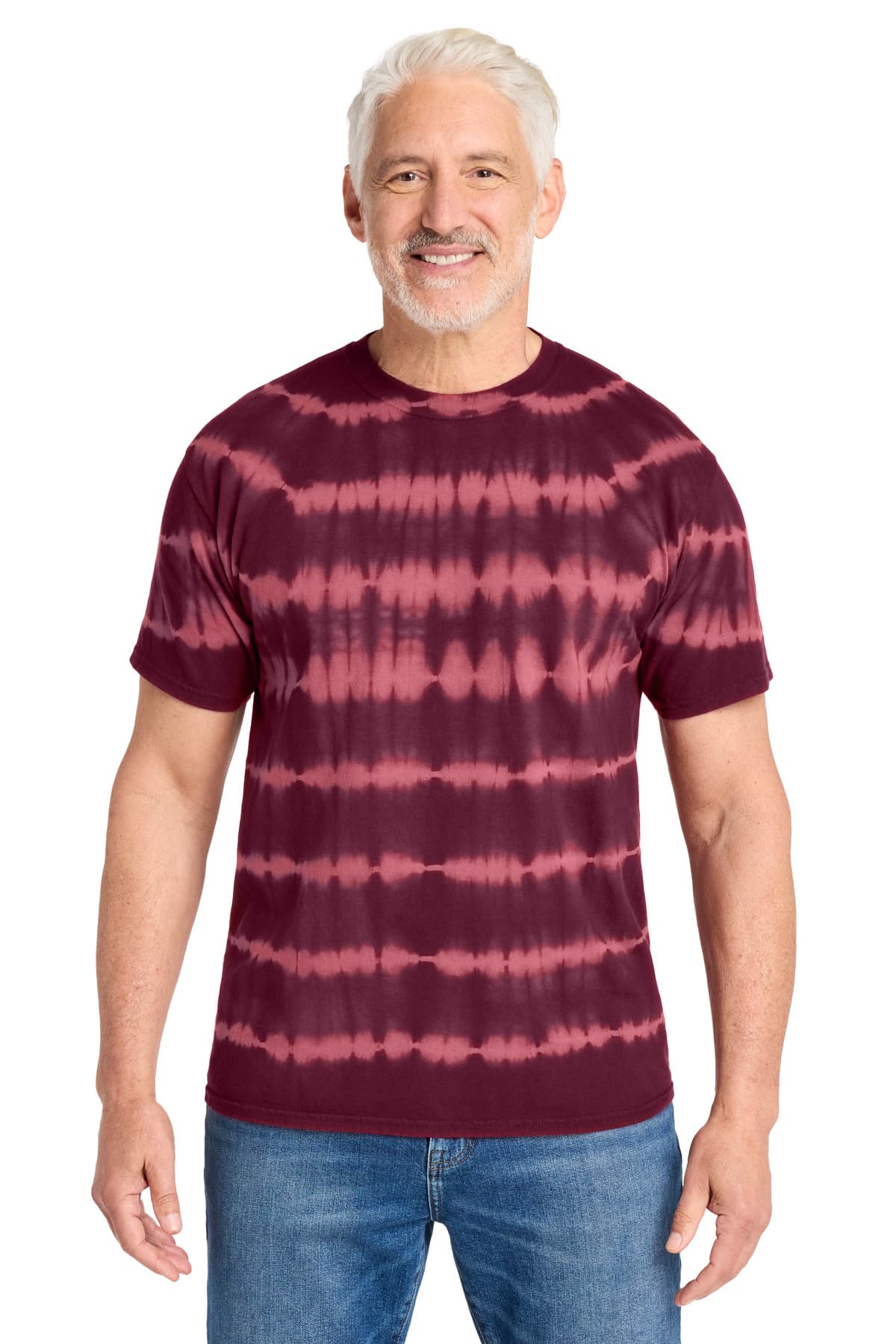 Port & Company Port & Co Allover Stripe Tie-Dye Tee PC142