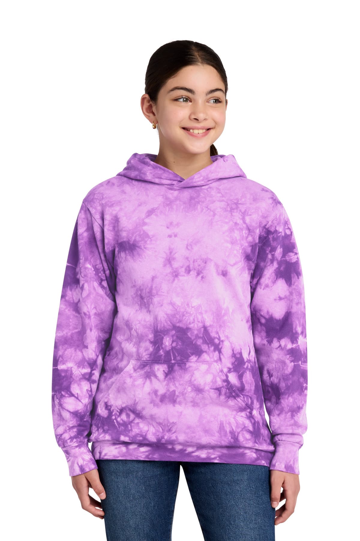 Port & Company Port & Co Youth Crystal Tie-Dye Pullover Hoodie PC144Y