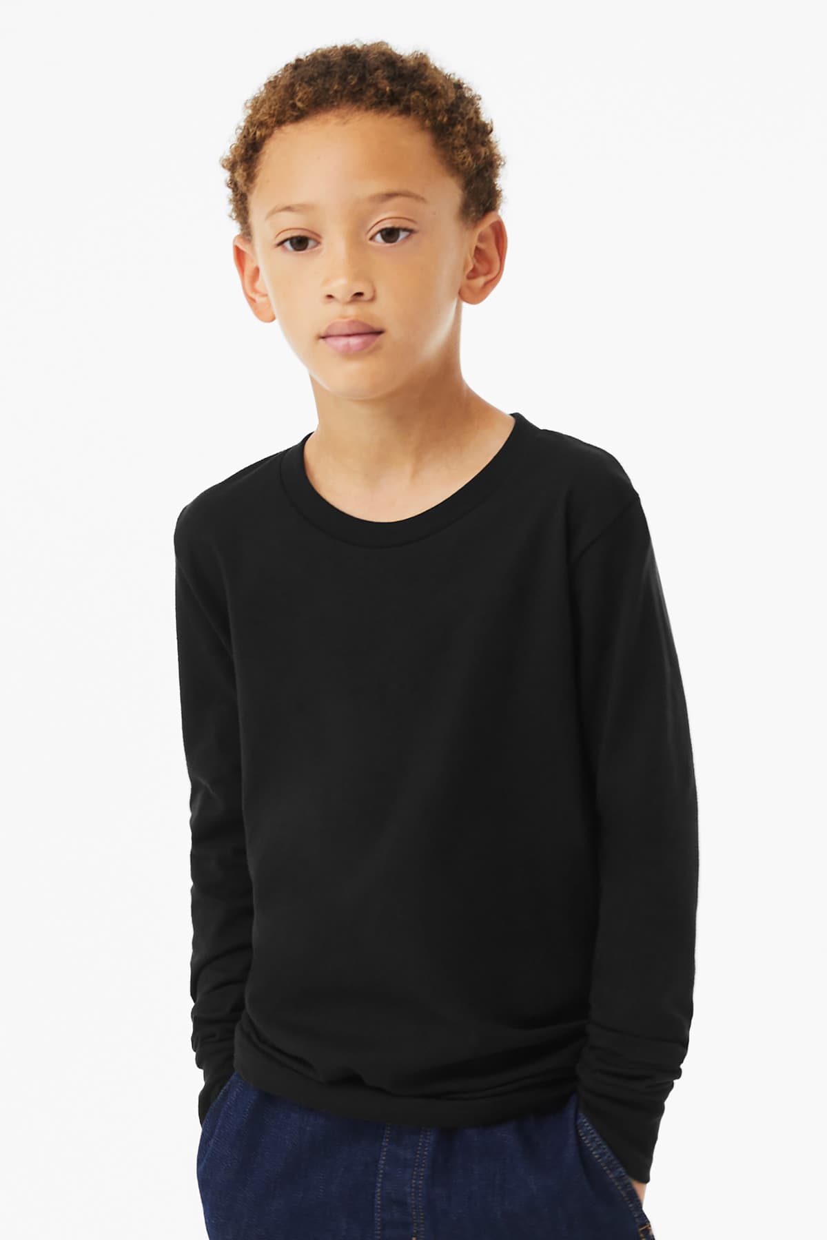 Bella + Canvas BELLA+CANVAS Youth Heather CVC Long Sleeve Tee BC3501YCVC