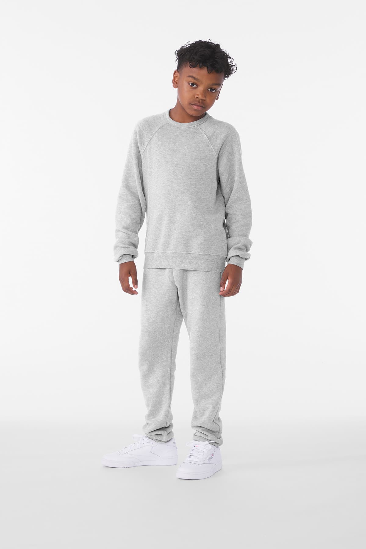 Bella + Canvas BELLA+CANVAS Youth Sponge Fleece Raglan Sweatshirt BC3901Y in Athletic Heather