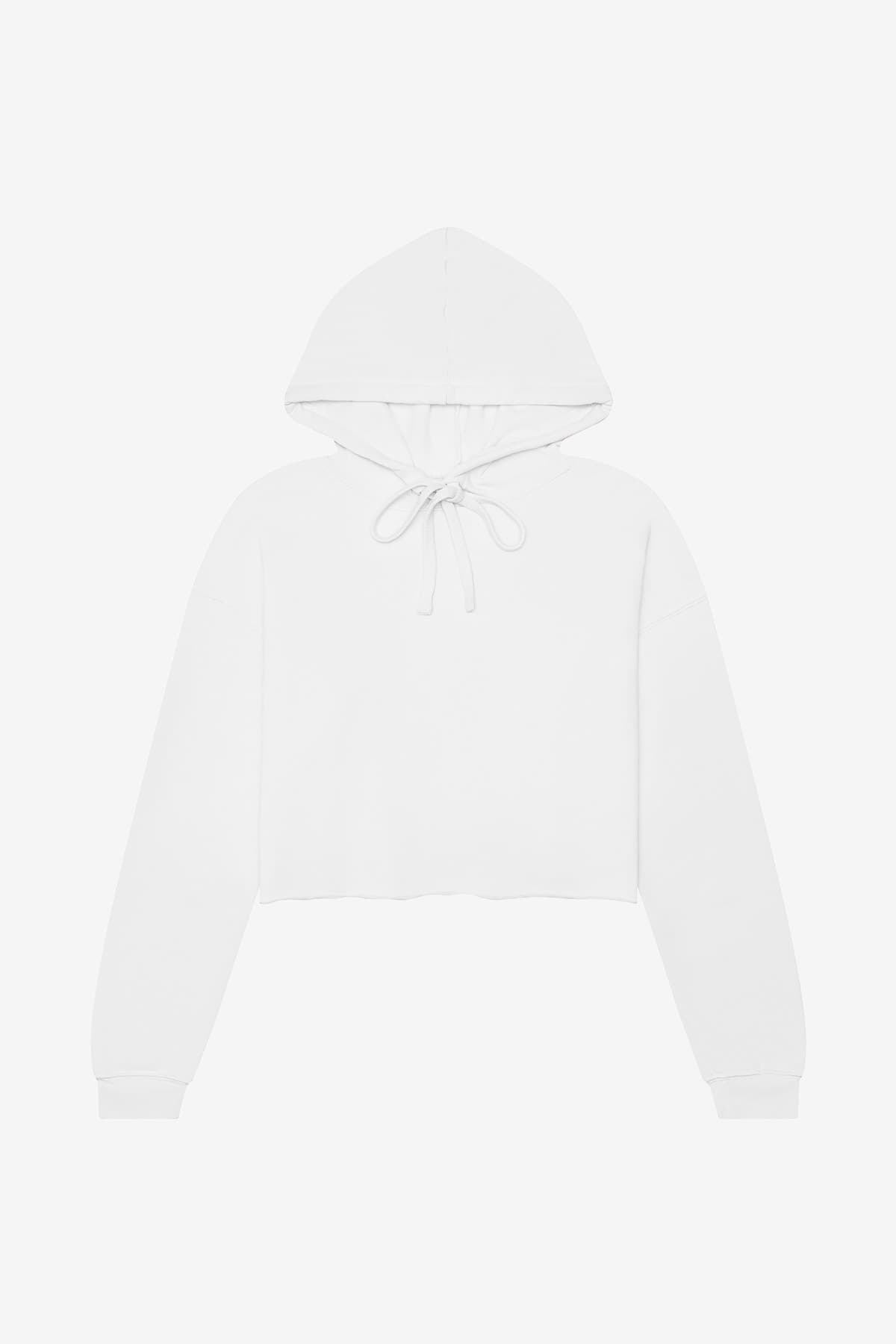 Bella + Canvas BELLA+CANVAS  Women's Sponge Fleece Cropped Fleece Hoodie. BC7502