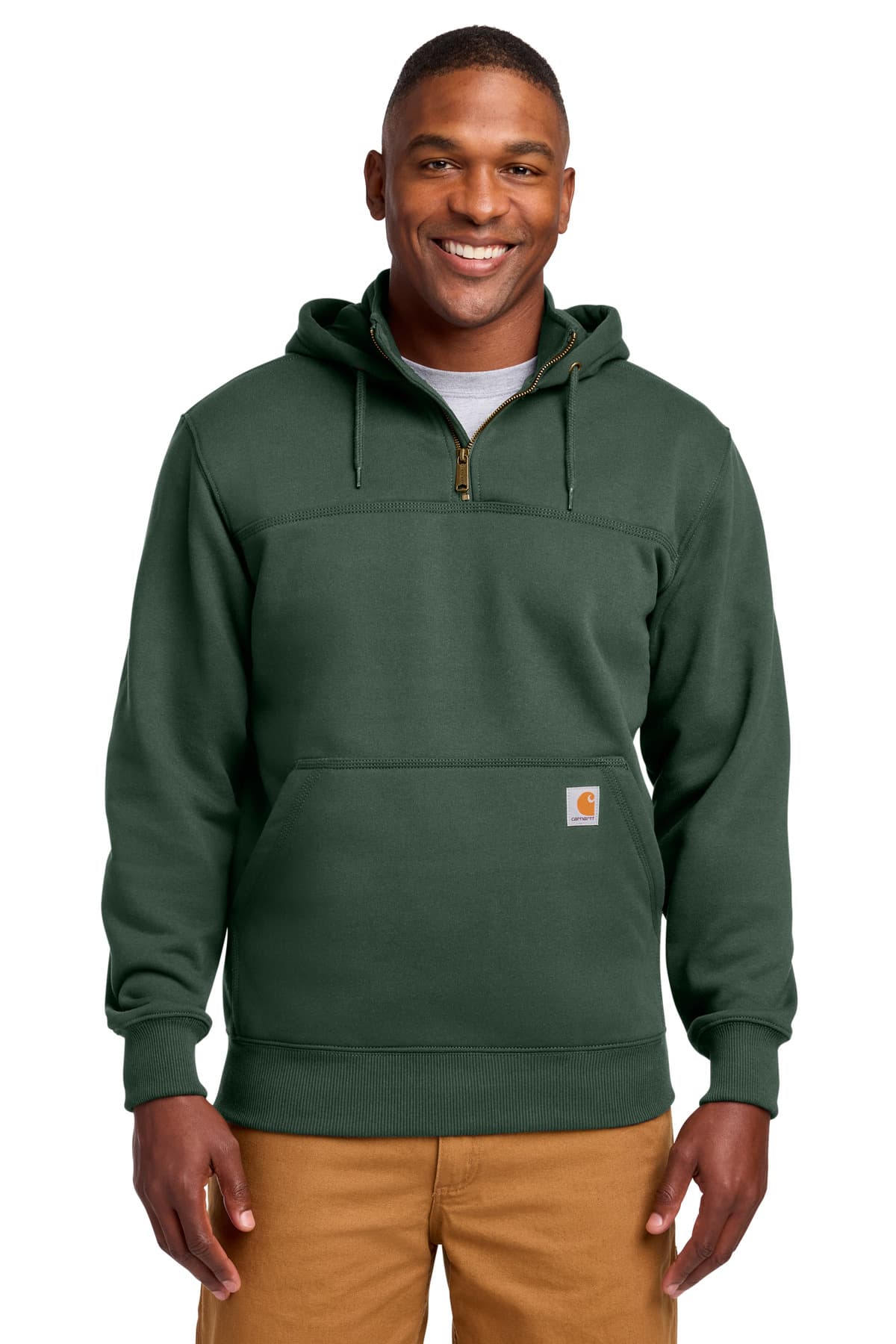 Carhartt Carhartt  Rain Defender  Paxton Heavyweight Hooded Zip Mock Sweatshirt. CT100617