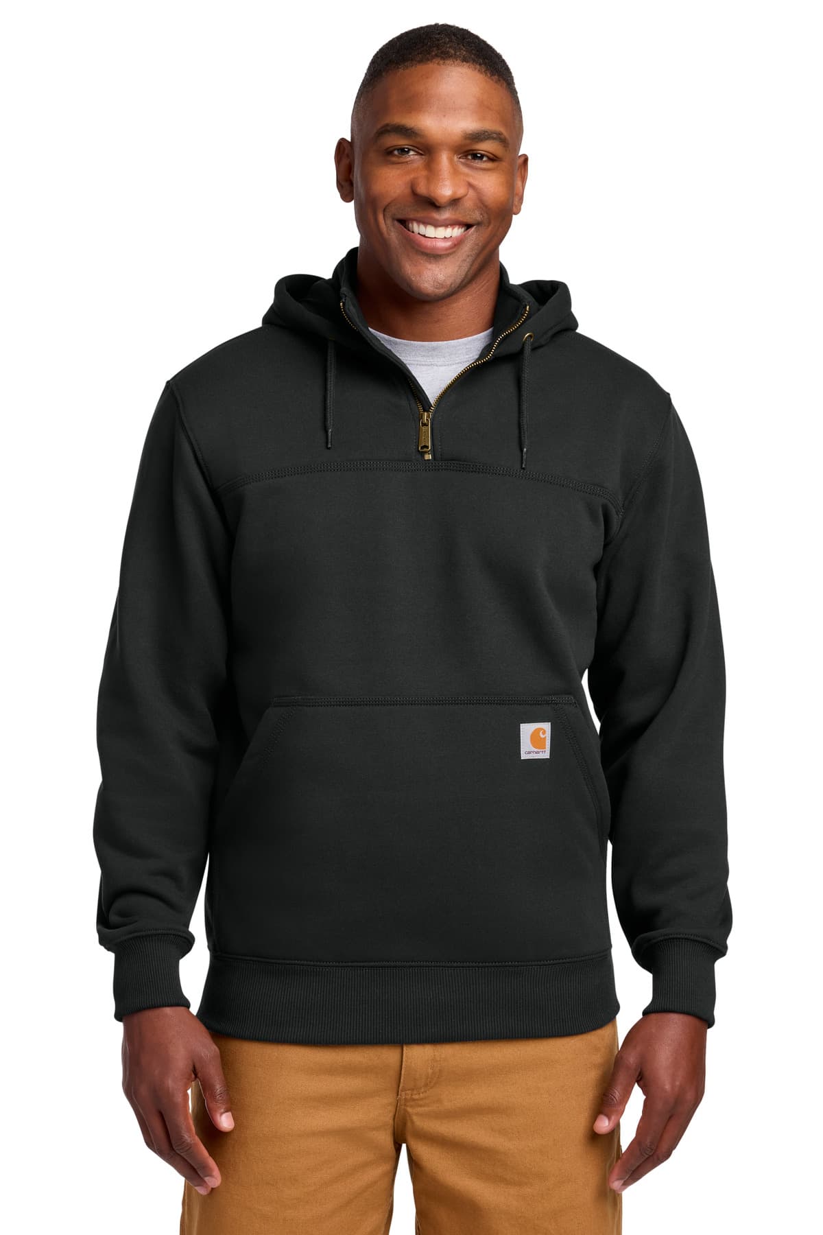 Carhartt Carhartt Tall Rain Defender Paxton Heavyweight Hooded Zip Mock Sweatshirt CTT100617