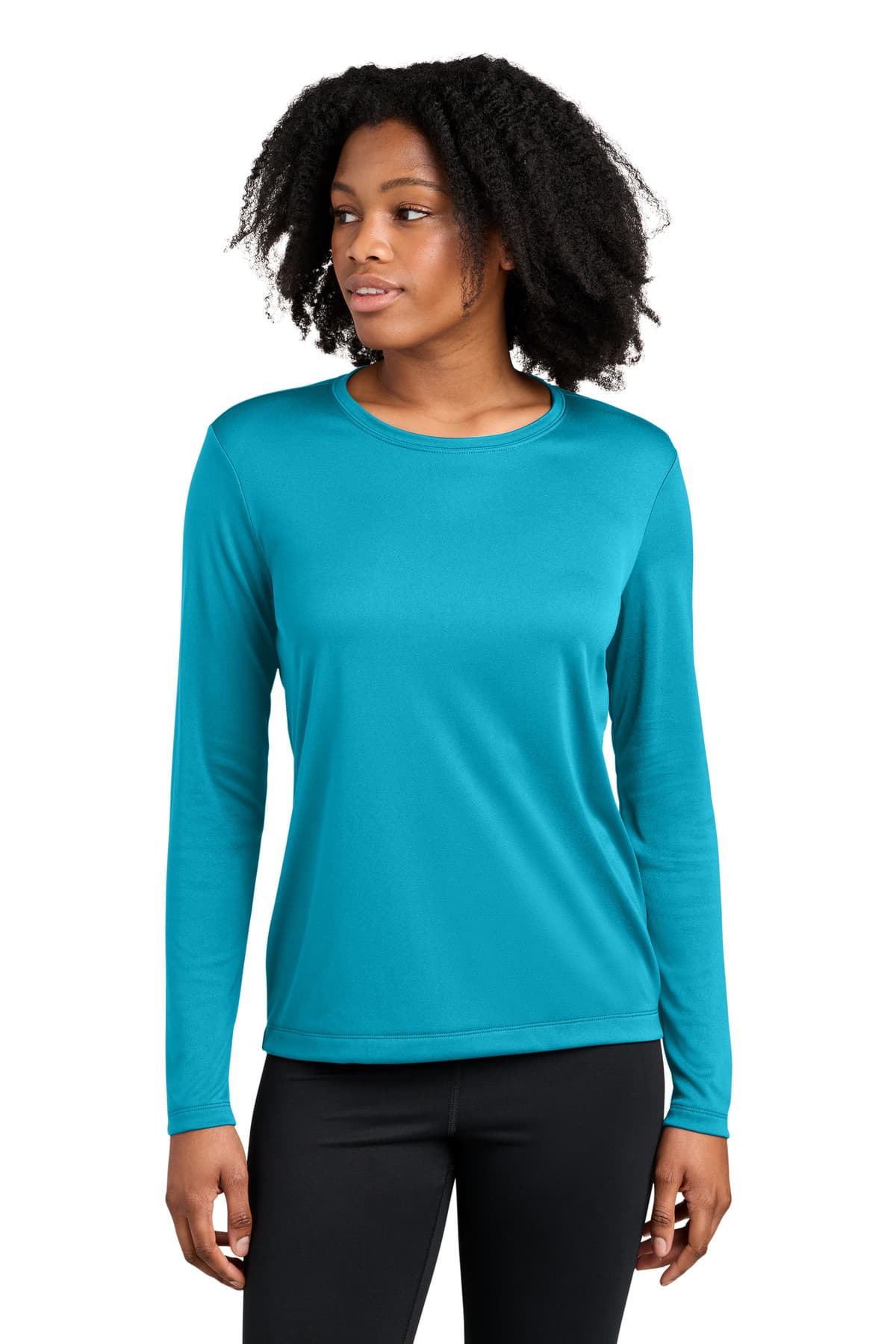 Sport-Tek Sport-Tek Women's Competitor Long Sleeve Crewneck LST350LS in Atomic Blue