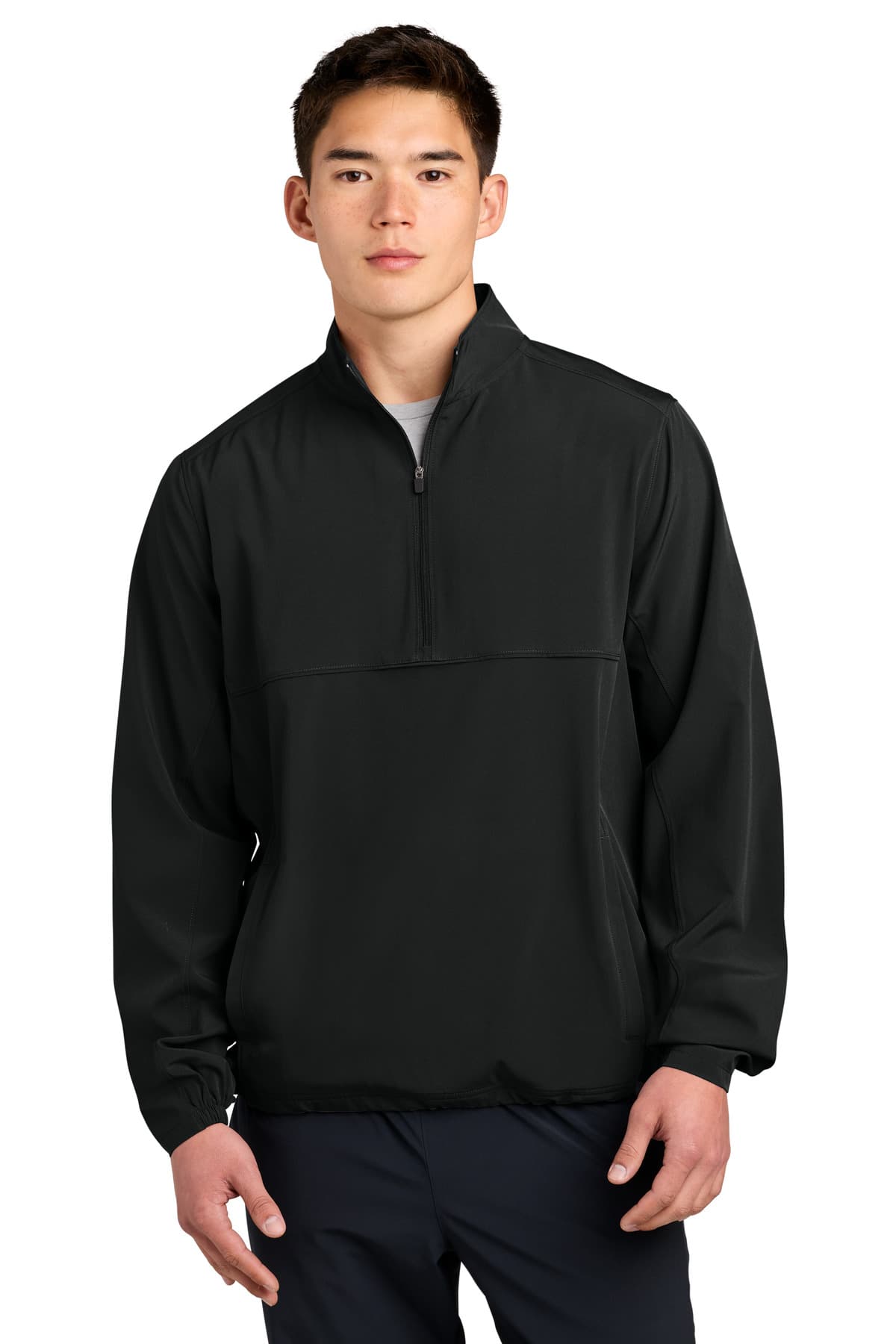 Sport-Tek Sport-Tek Repeat 1/2-Zip JST481 in Black
