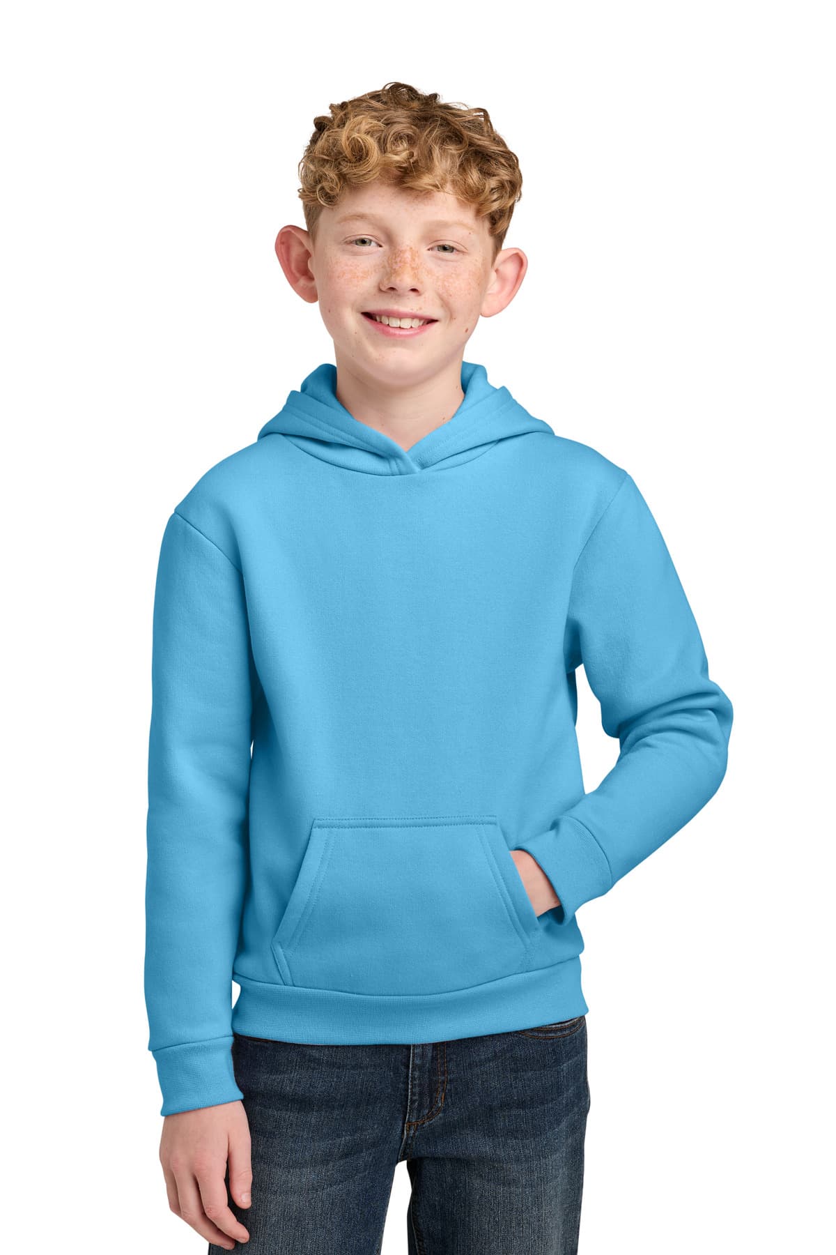 Port & Company Port & Co Youth Easy Fleece Pullover Hooded Sweatshirt PC68YH