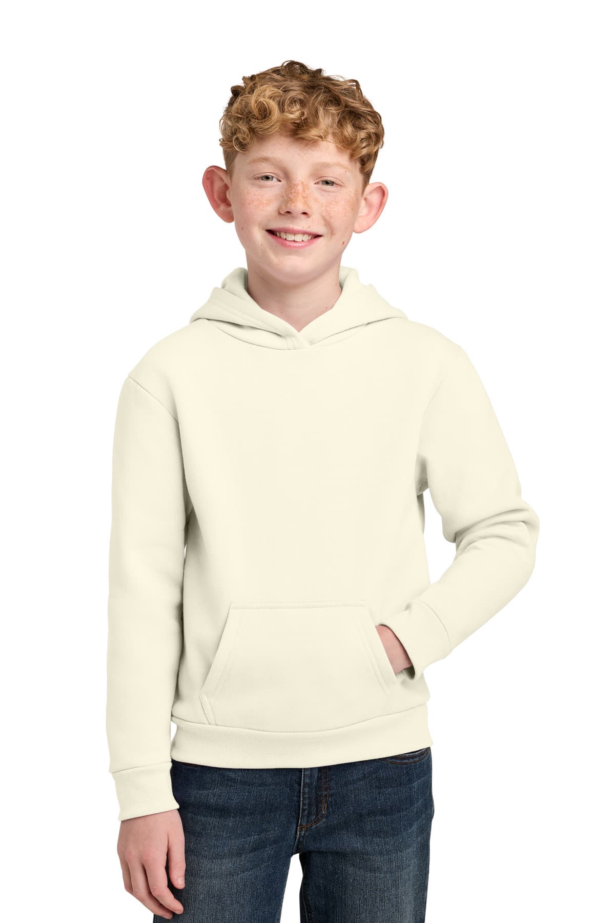 Port & Company Port & Co Youth Easy Fleece Pullover Hooded Sweatshirt PC68YH