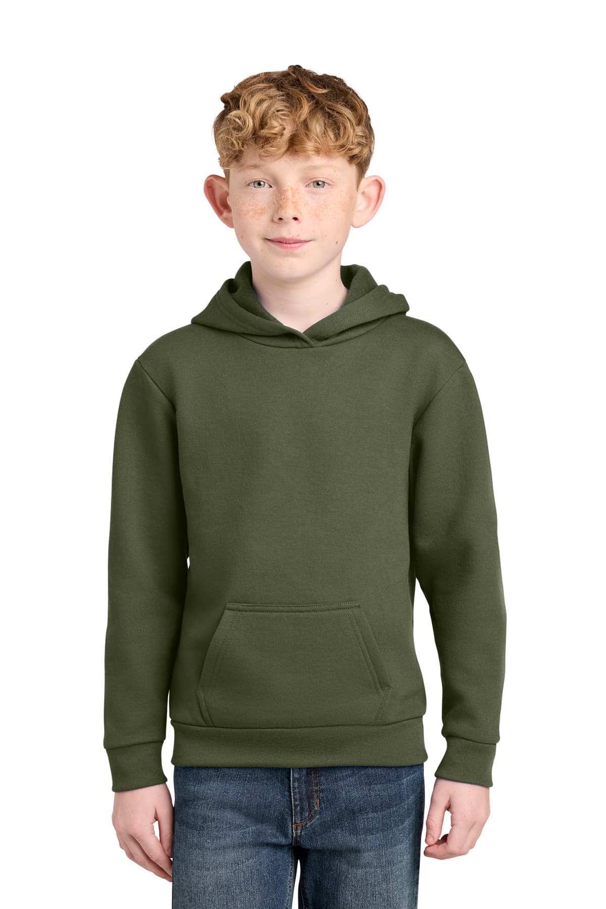 Port & Company Port & Co Youth Easy Fleece Pullover Hooded Sweatshirt PC68YH