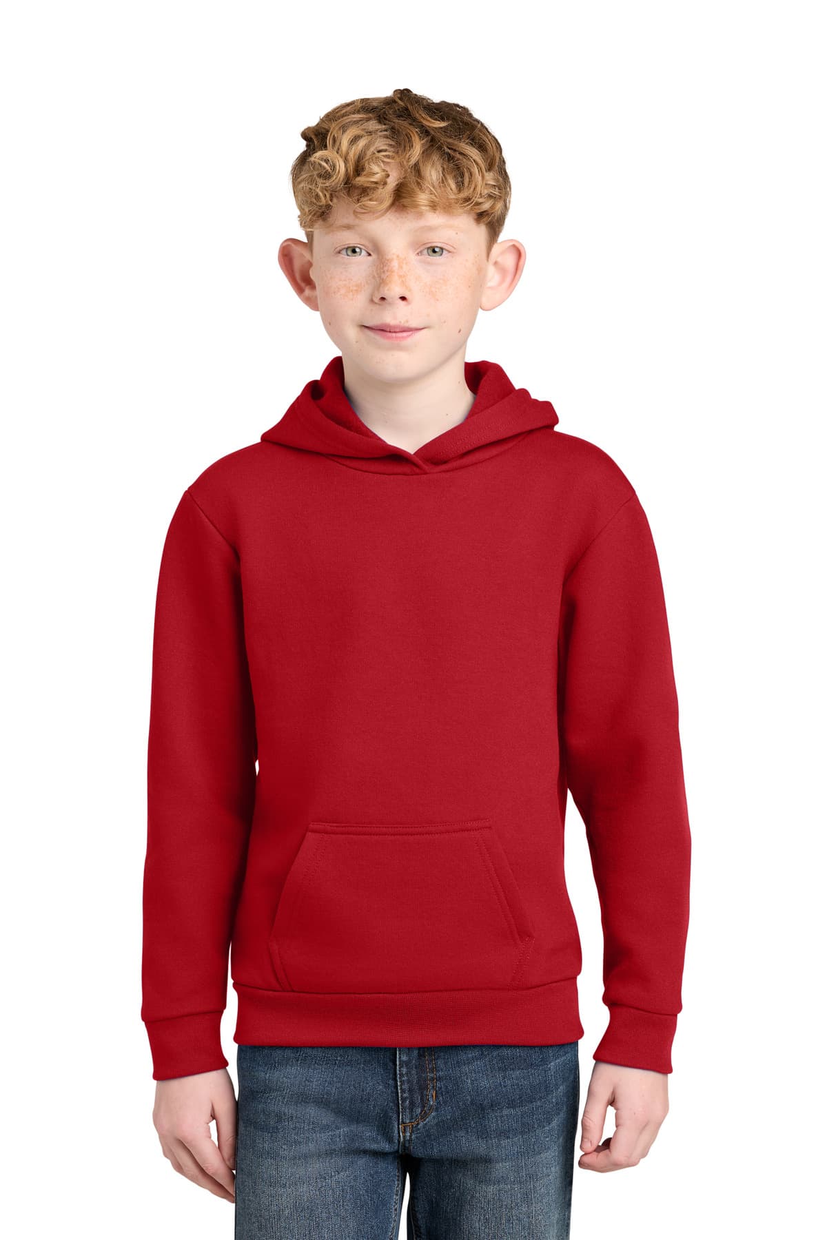 Port & Company Port & Co Youth Easy Fleece Pullover Hooded Sweatshirt PC68YH