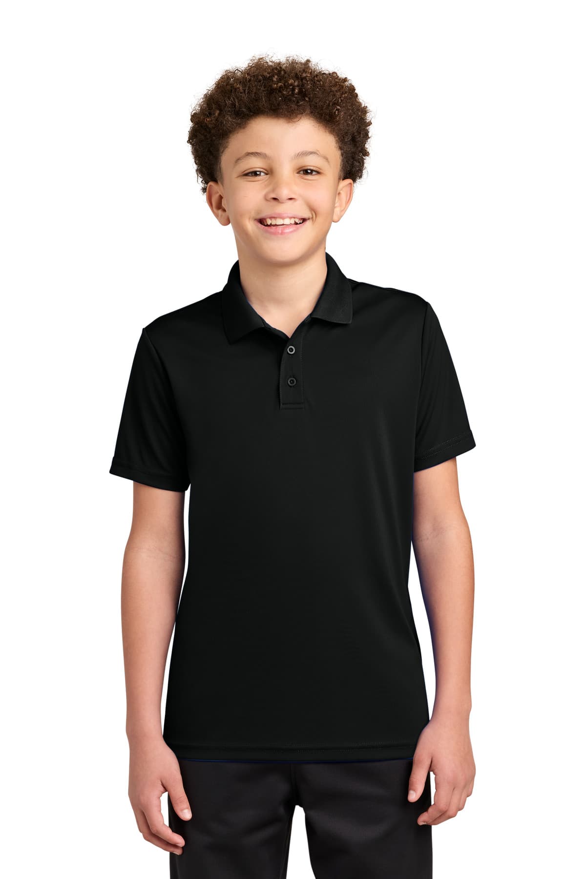 Sport-Tek Sport-Tek Youth Competitor Polo YST550 in Black