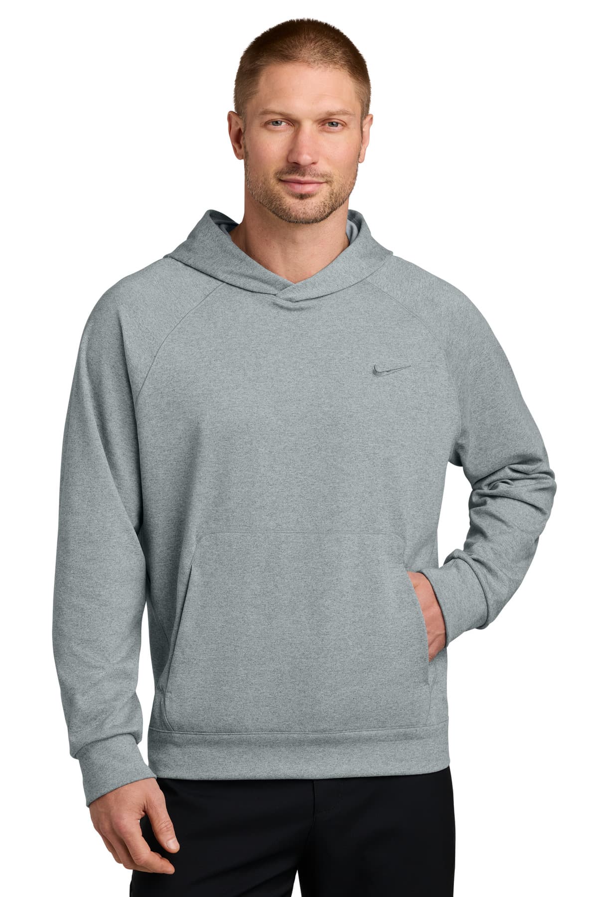 Nike Nike Dri-Fit Primary Hoodie NKIO8126 in Cool Grey Heather