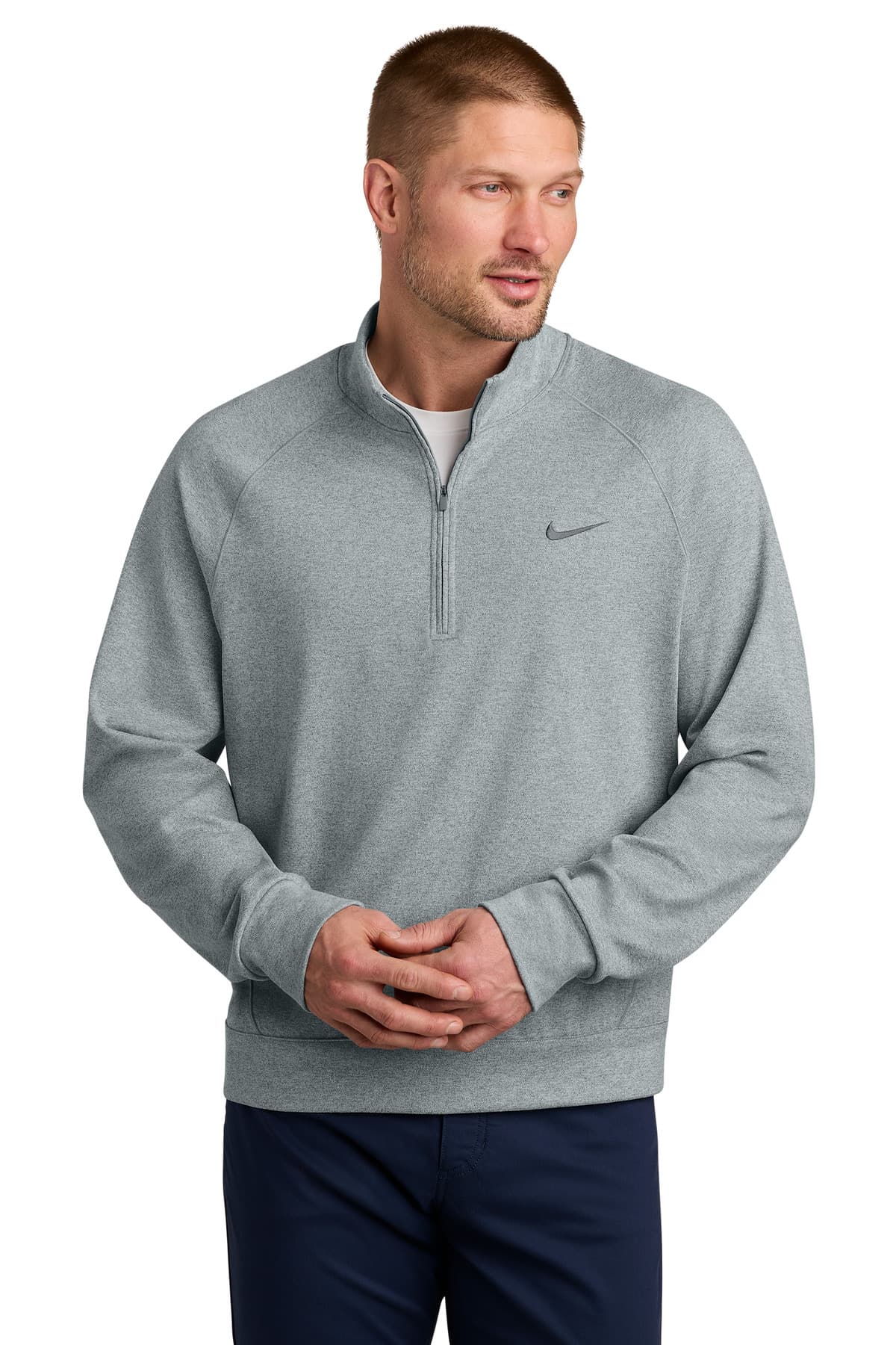 Nike Nike Dri-FIT Primary 1/4-Zip NKIO8128 in Cool Grey Heather