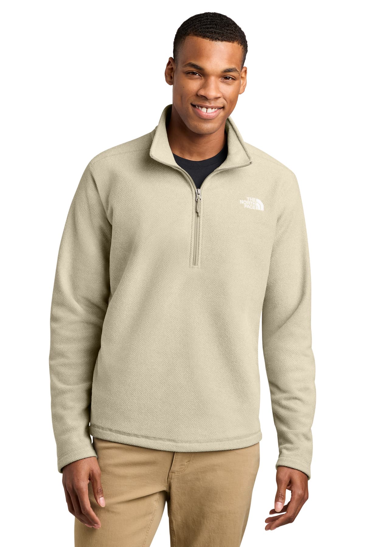The North Face The North Face Textured Pine Grove 1/2-Zip NF0A8JF6 in Gravel Heather