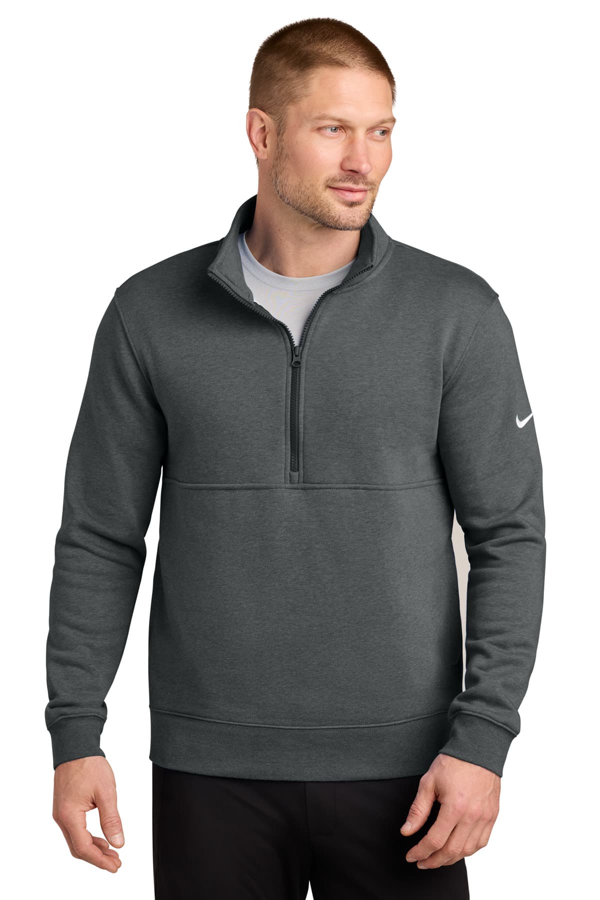 Nike Nike Club Fleece Sleeve Swoosh 1/2-Zip NKDX6718