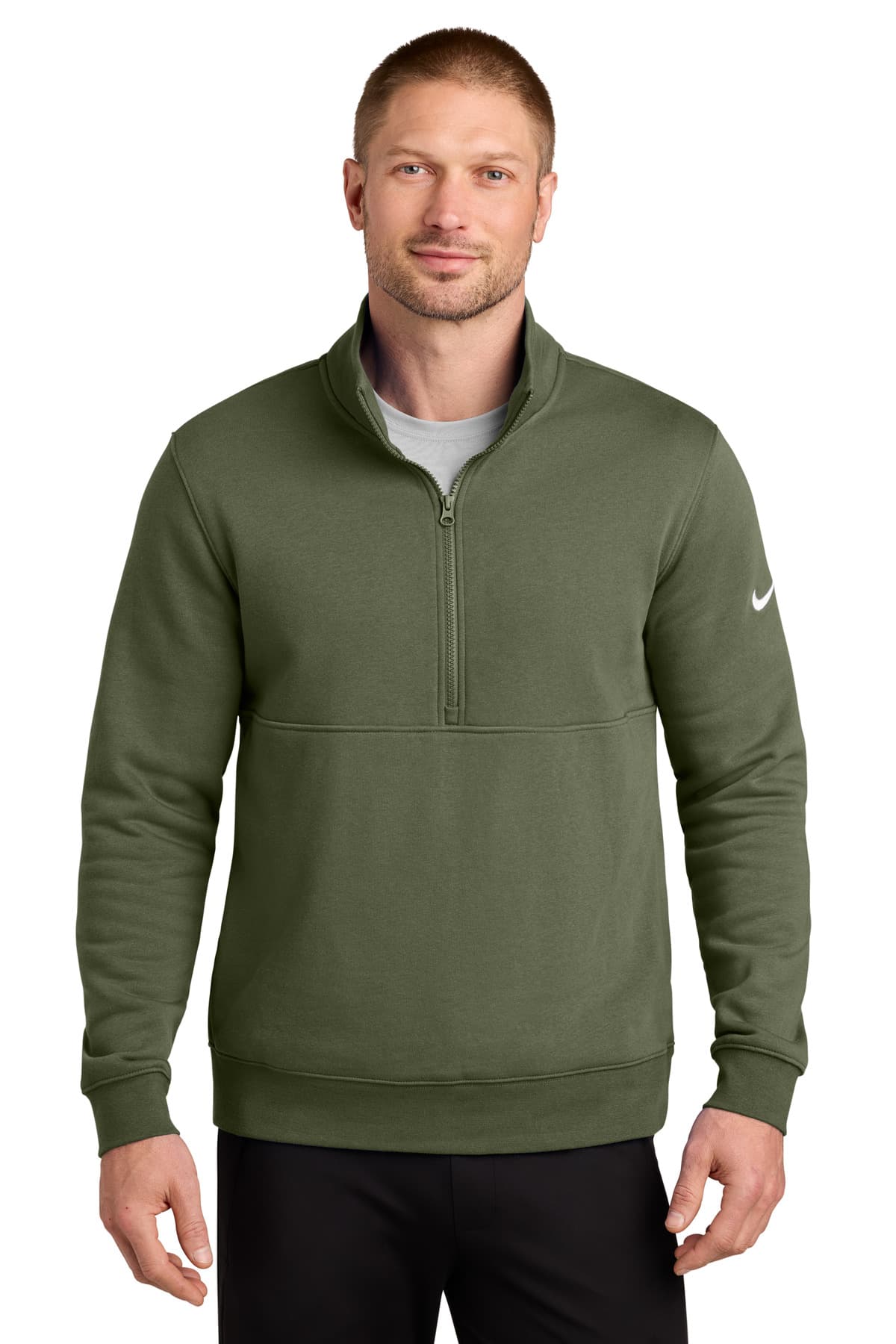 Nike Nike Club Fleece Sleeve Swoosh 1/2-Zip NKDX6718