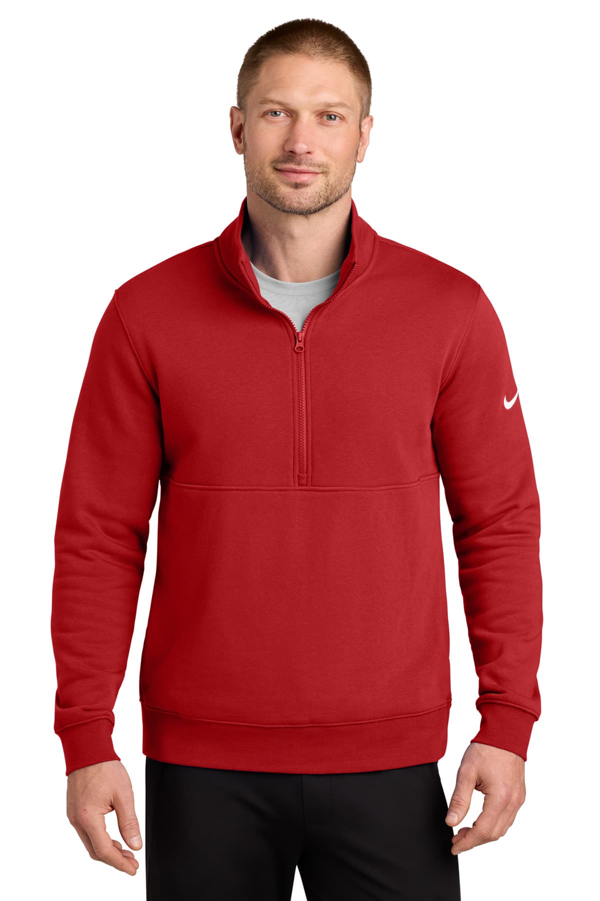Nike Nike Club Fleece Sleeve Swoosh 1/2-Zip NKDX6718