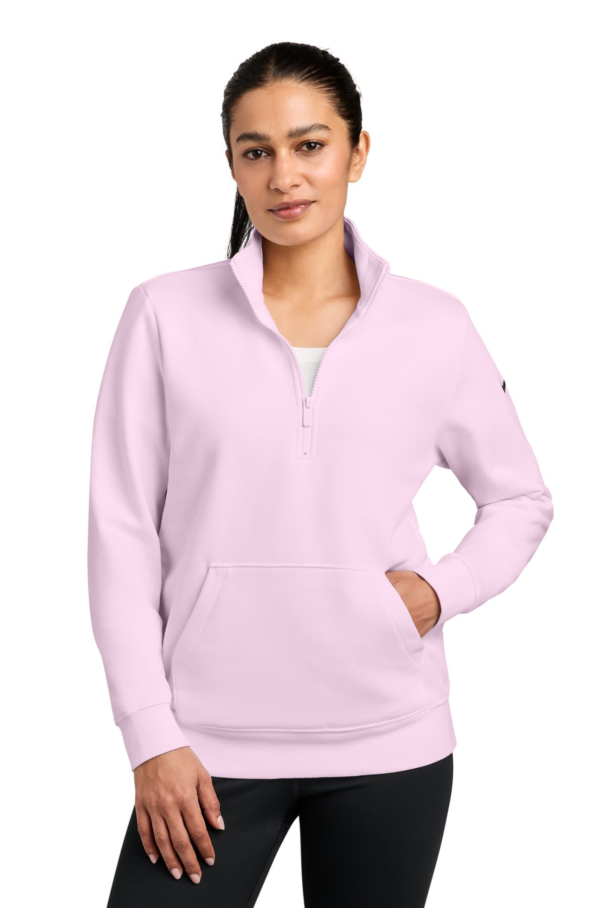 Nike Nike Women's Club Fleece Sleeve Swoosh 1/2-Zip NKDX6720