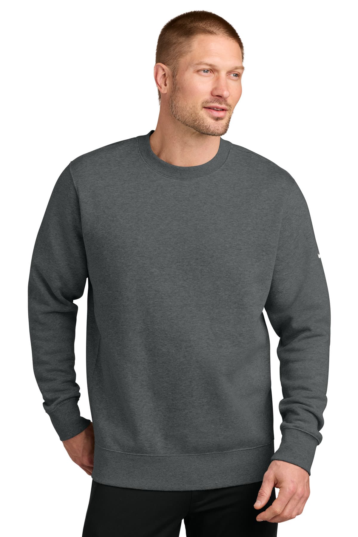 Nike Nike Club Fleece Sleeve Swoosh Crew NKFD9863
