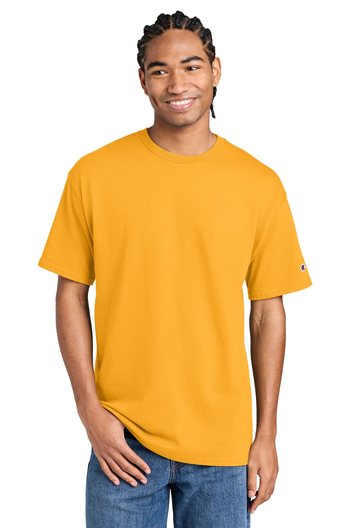 Champion Champion Jersey Short Sleeve Tee CH1000 in C Gold