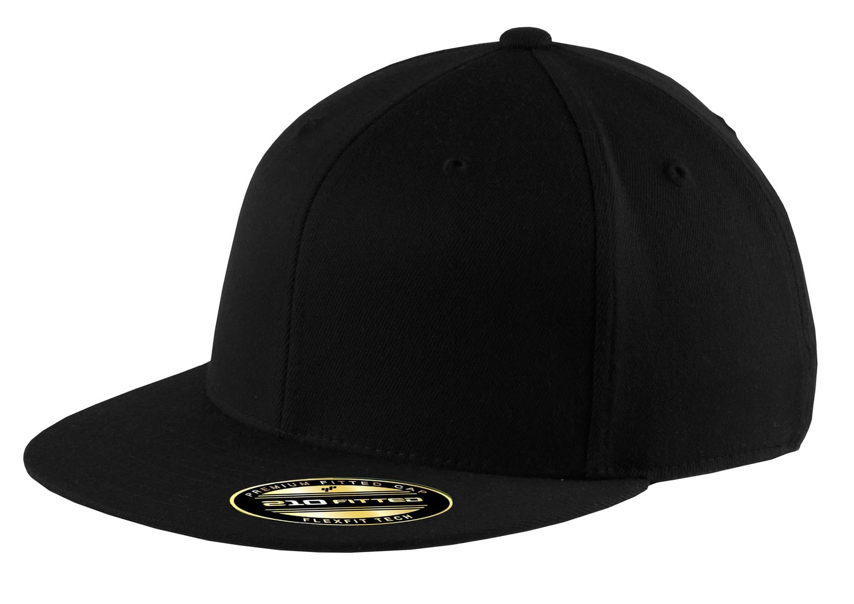 Port Authority Port Authority Flexfit 210 Flat Bill Cap. C808 in Black