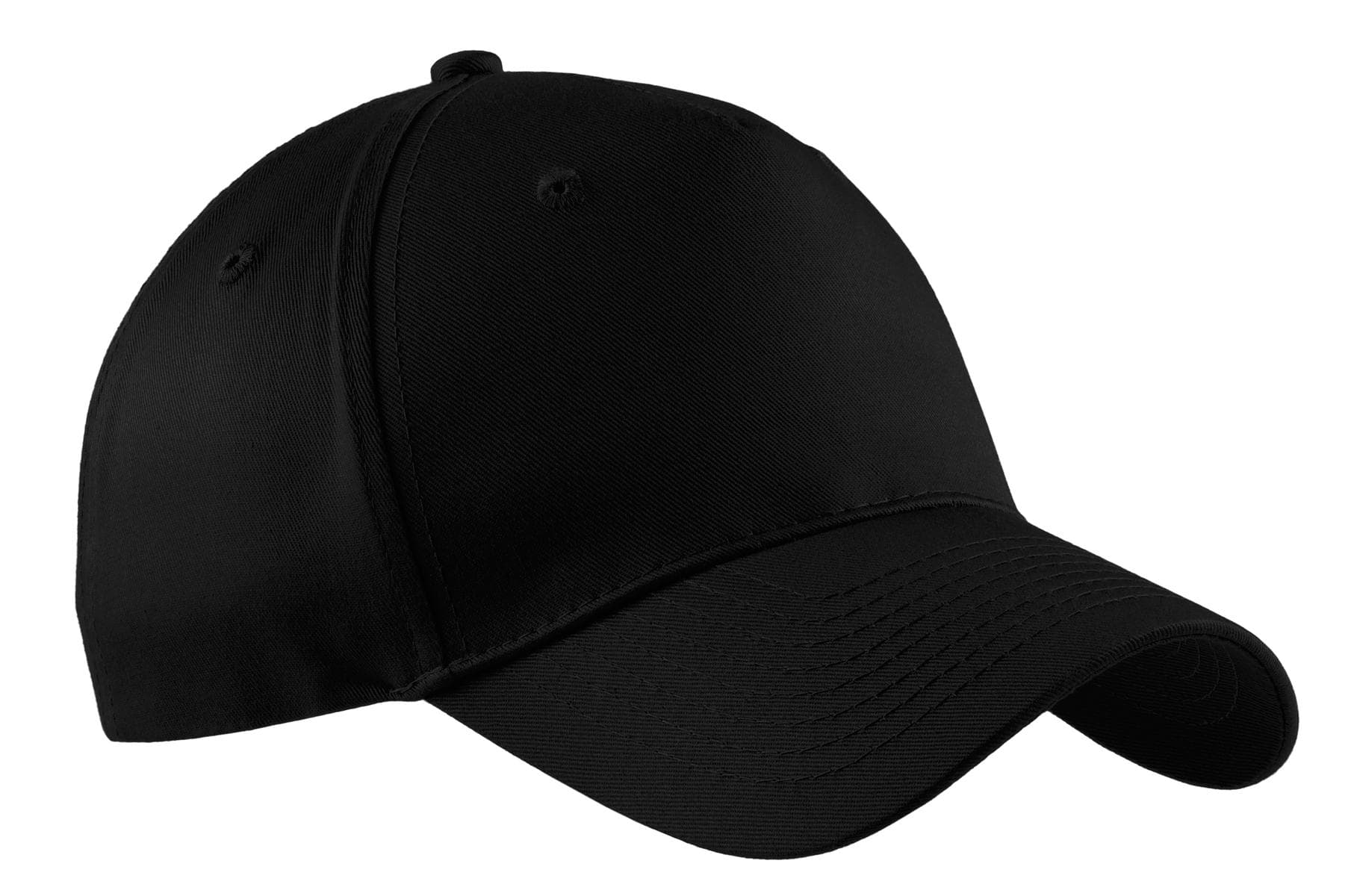 Port Authority Port Authority Five-Panel Twill Cap.  CP86 in Black
