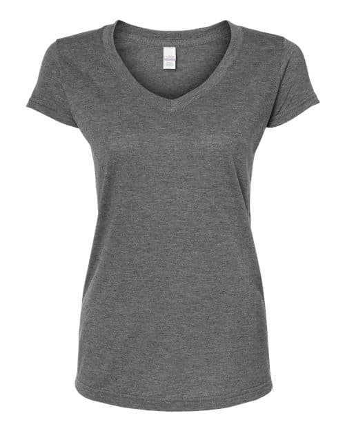 Tultex Women's Poly-Rich V-Neck T-Shirt