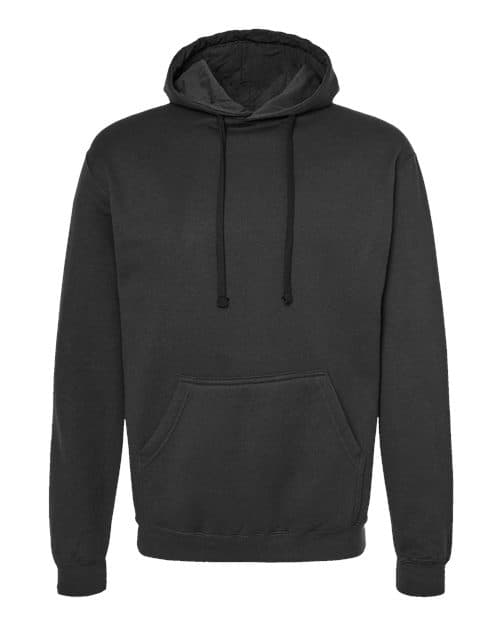 Tultex Unisex Fleece Hooded Sweatshirt in Black
