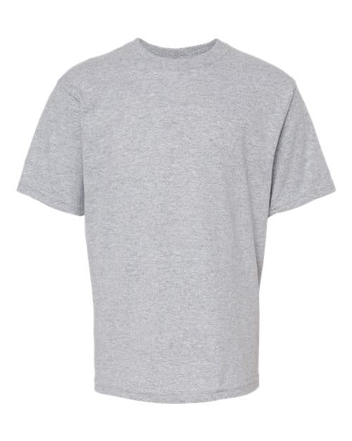 M&O Youth Gold Soft Touch T-Shirt in Athletic Grey