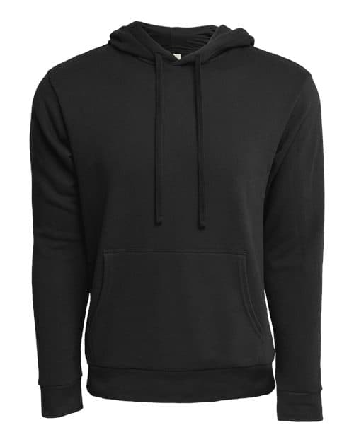 Next Level Unisex Laguna Sueded Hooded Sweatshirt in Black
