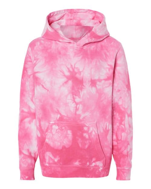 Independent Trading Co. Youth Midweight Tie-Dyed Hooded Sweatshirt