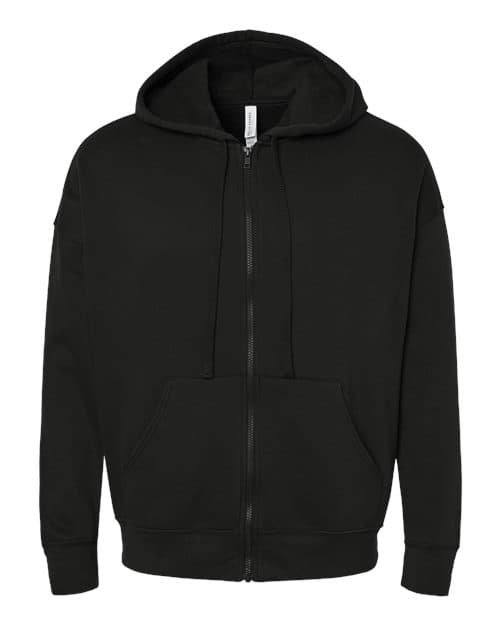 BELLA + CANVAS Unisex Sponge Fleece DTM Full-Zip Hoodie Sweatshirt