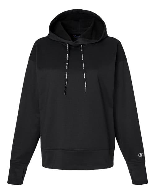 Champion Women's Sport Hooded Sweatshirt in Black