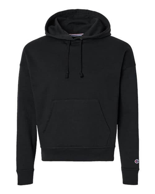 Champion Women's Powerblend® Hooded Sweatshirt in Black