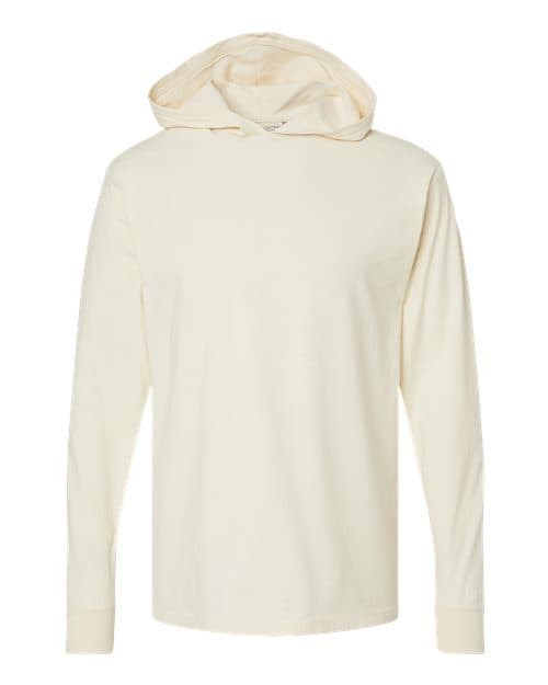 ComfortWash by Hanes Unisex Garment-Dyed Jersey Hooded Long Sleeve T-Shirt