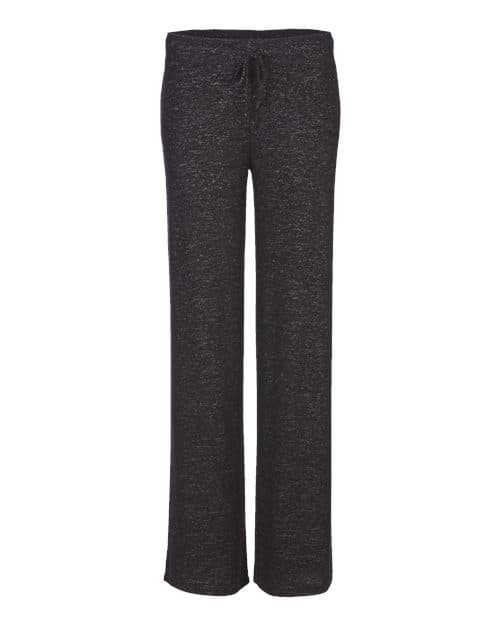 Boxercraft Women's Cuddle Fleece Wide Leg Pants in Black Heather